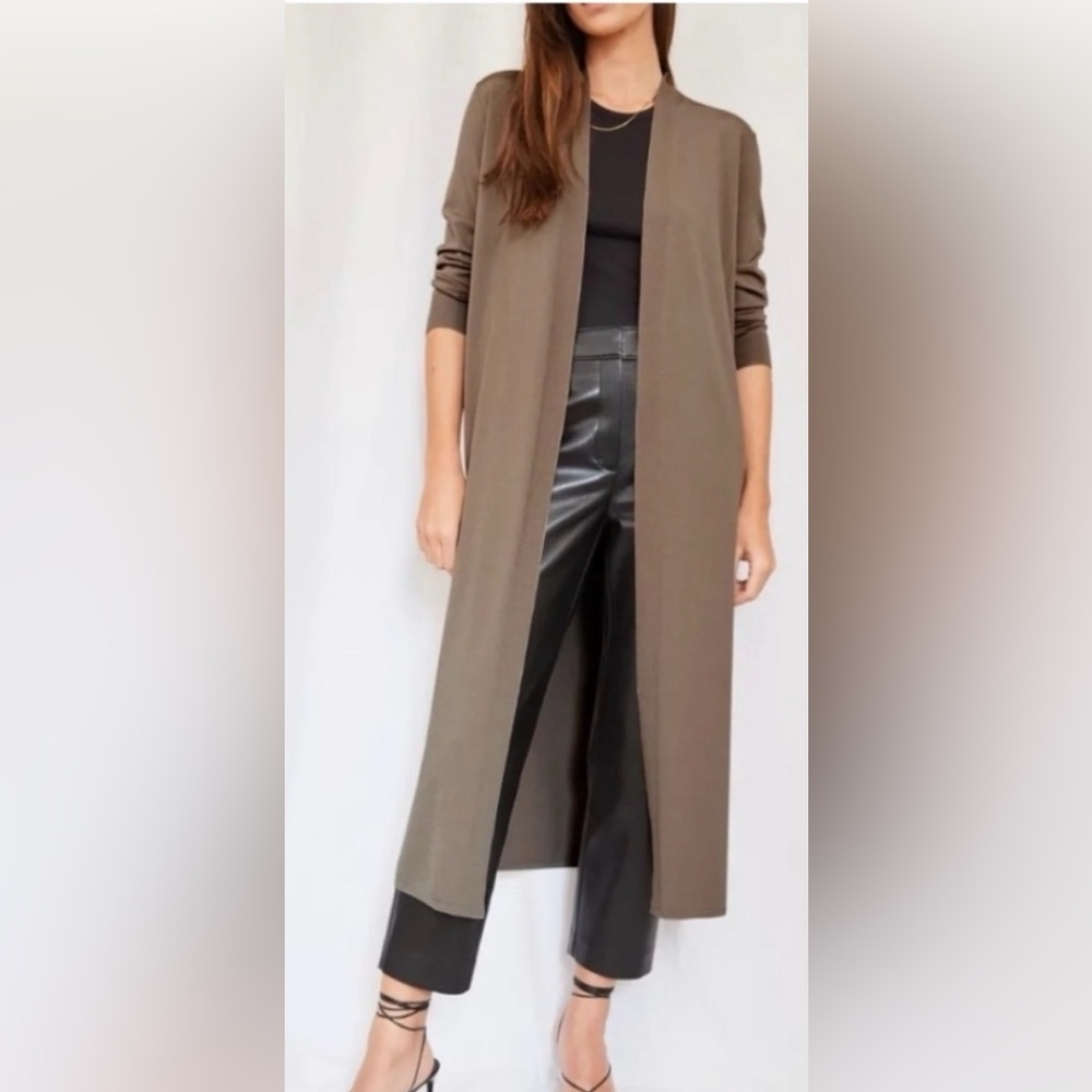 NWT Aritzia Barton Chrissy Midi Cardigan in Grey Taupe - Small